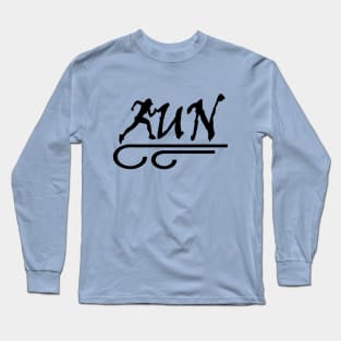 Run (black) Long Sleeve T-Shirt